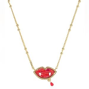 NEW! Kendra Scott Kyocera Opal Vampire Short Pendant Necklace